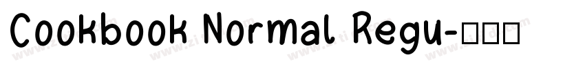 Cookbook Normal Regu字体转换